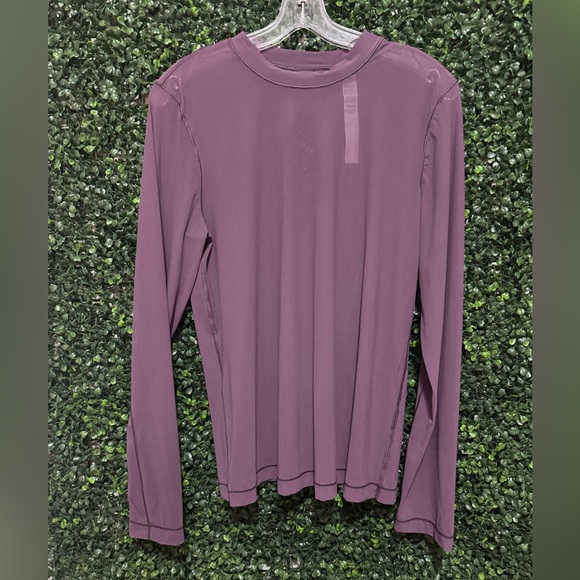 LULULEMON Keyhole Mesh Long-Sleeve Shirt in GRAPE THISTLE - Picture 6 of 16
